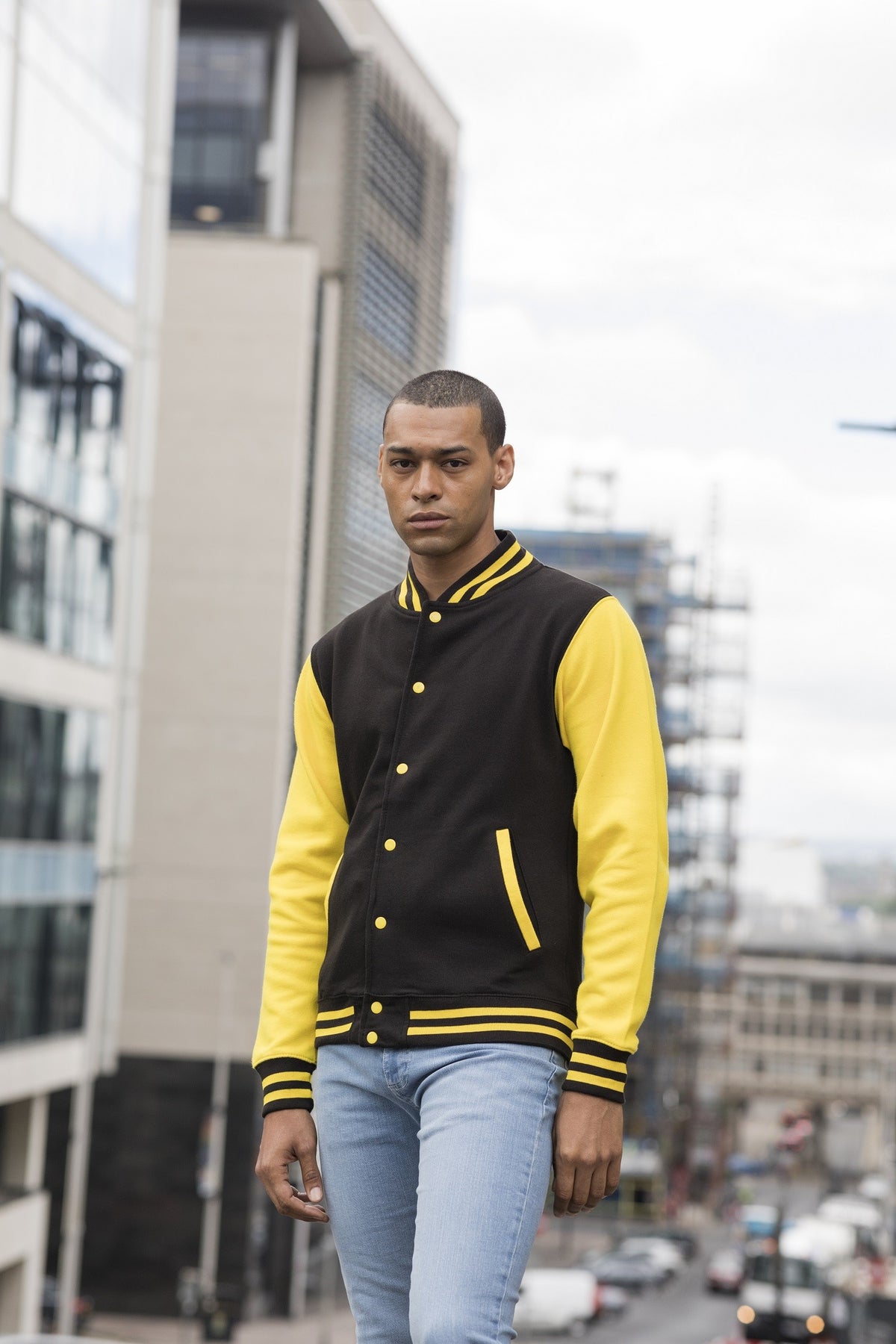 Varsity Jacket | FIRE RED/ARCTIC WHITE