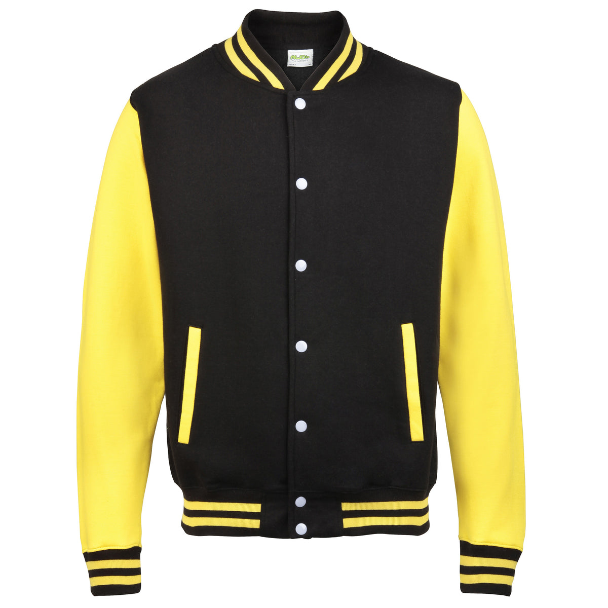 Varsity Jacket | JET BLACK/SUN YELLOW