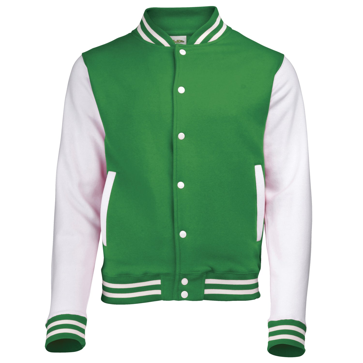 Varsity Jacket | KELLY GREEN/ARCTIC WHITE