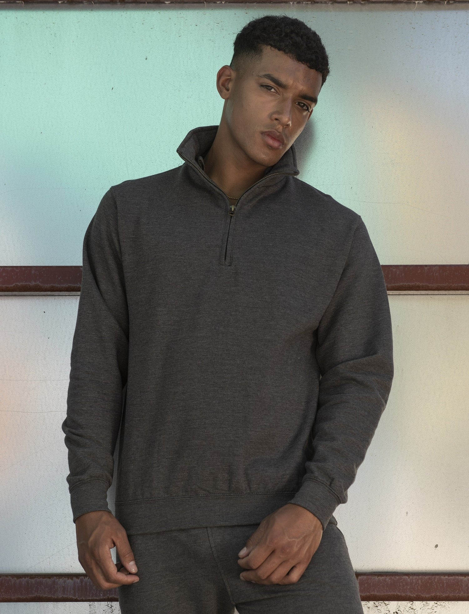 Sophomore 1/4 Zip Sweat | BURGUNDY