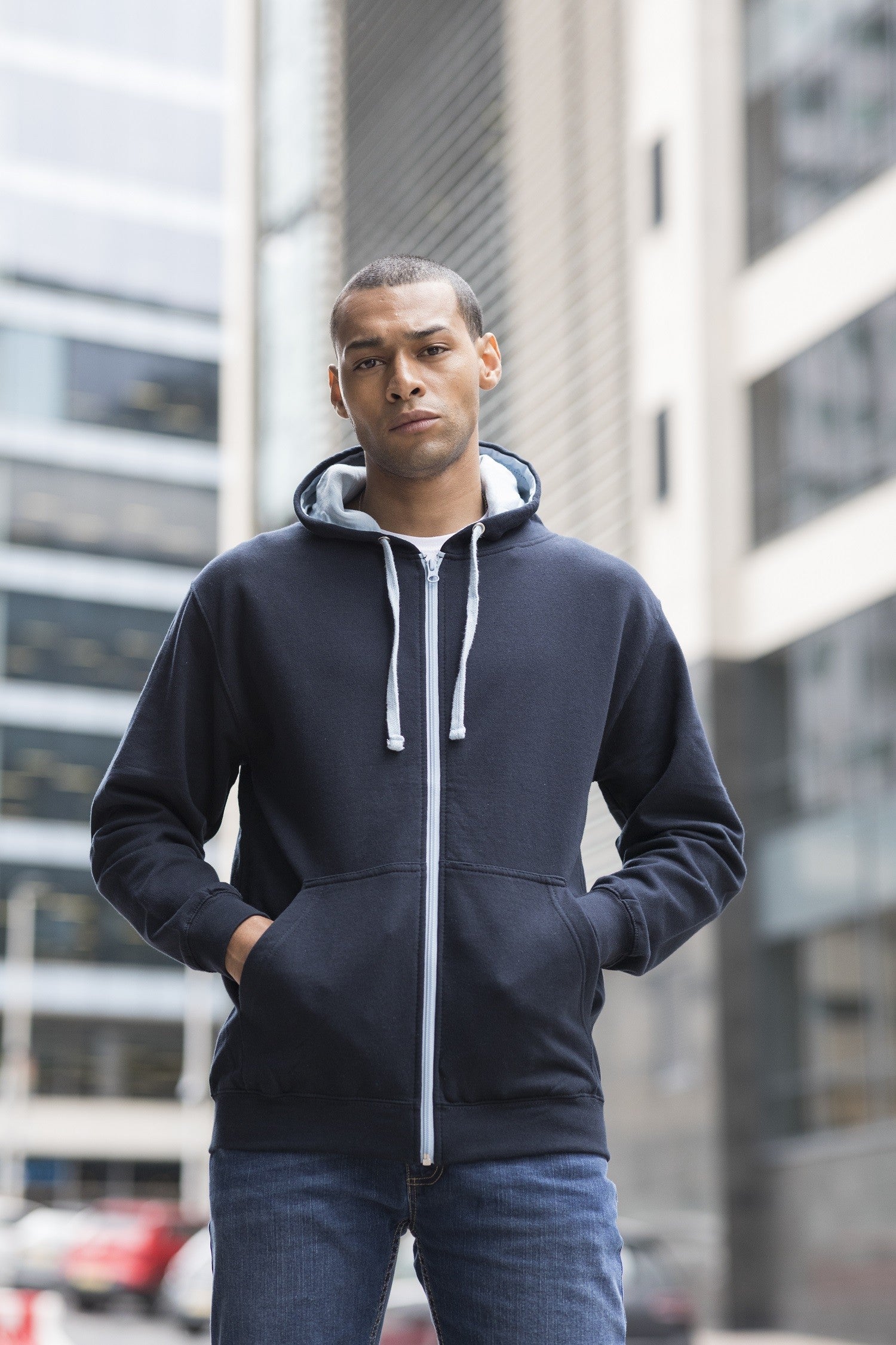 Varsity Zoodie | NEW FRENCH NAVY/SKY BLUE