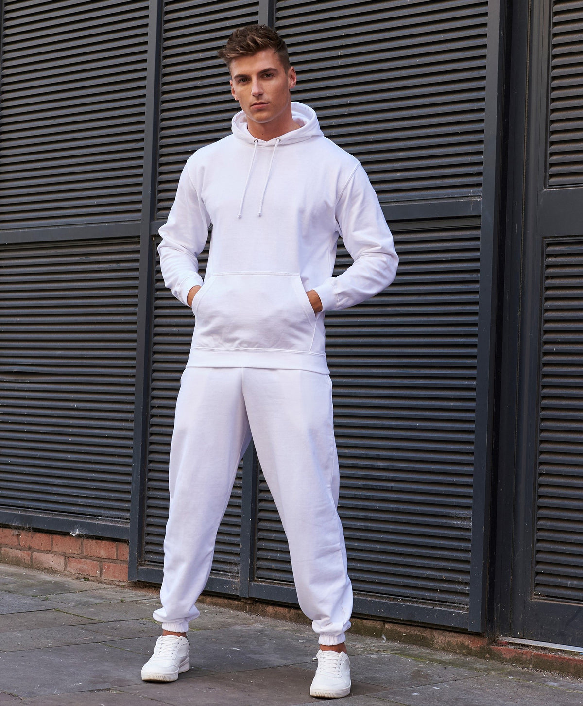College Cuffed Sweatpants | ARCTIC WHITE
