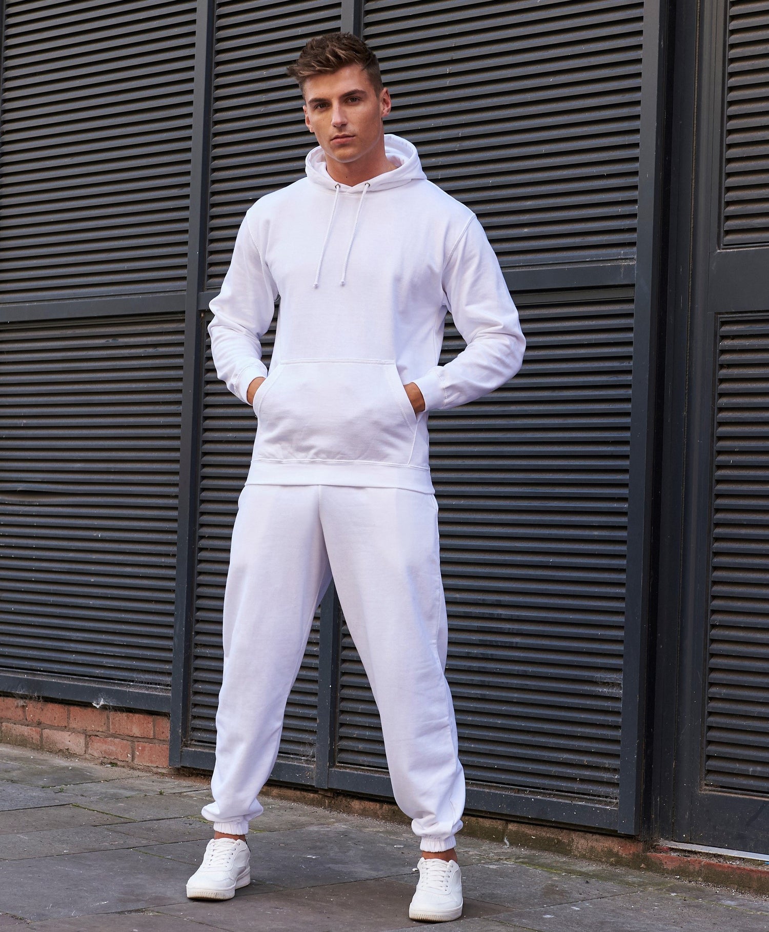 College Cuffed Sweatpants | ARCTIC WHITE