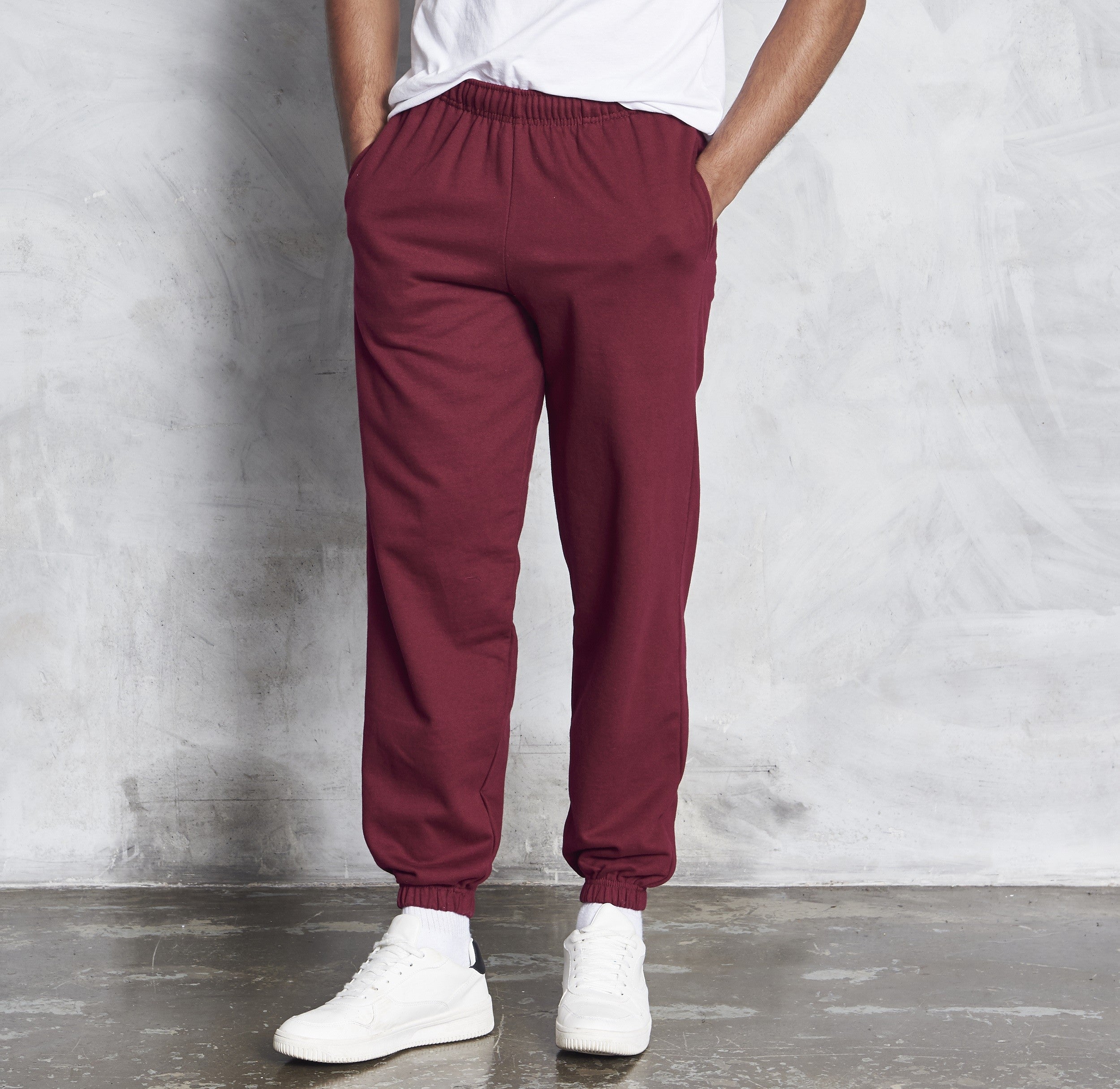 College Cuffed Sweatpants | CHARCOAL