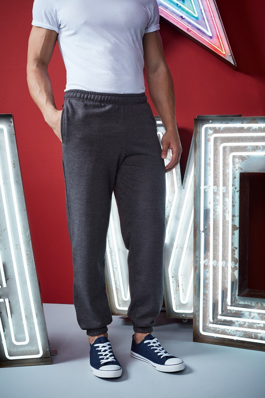College Cuffed Sweatpants | CHARCOAL