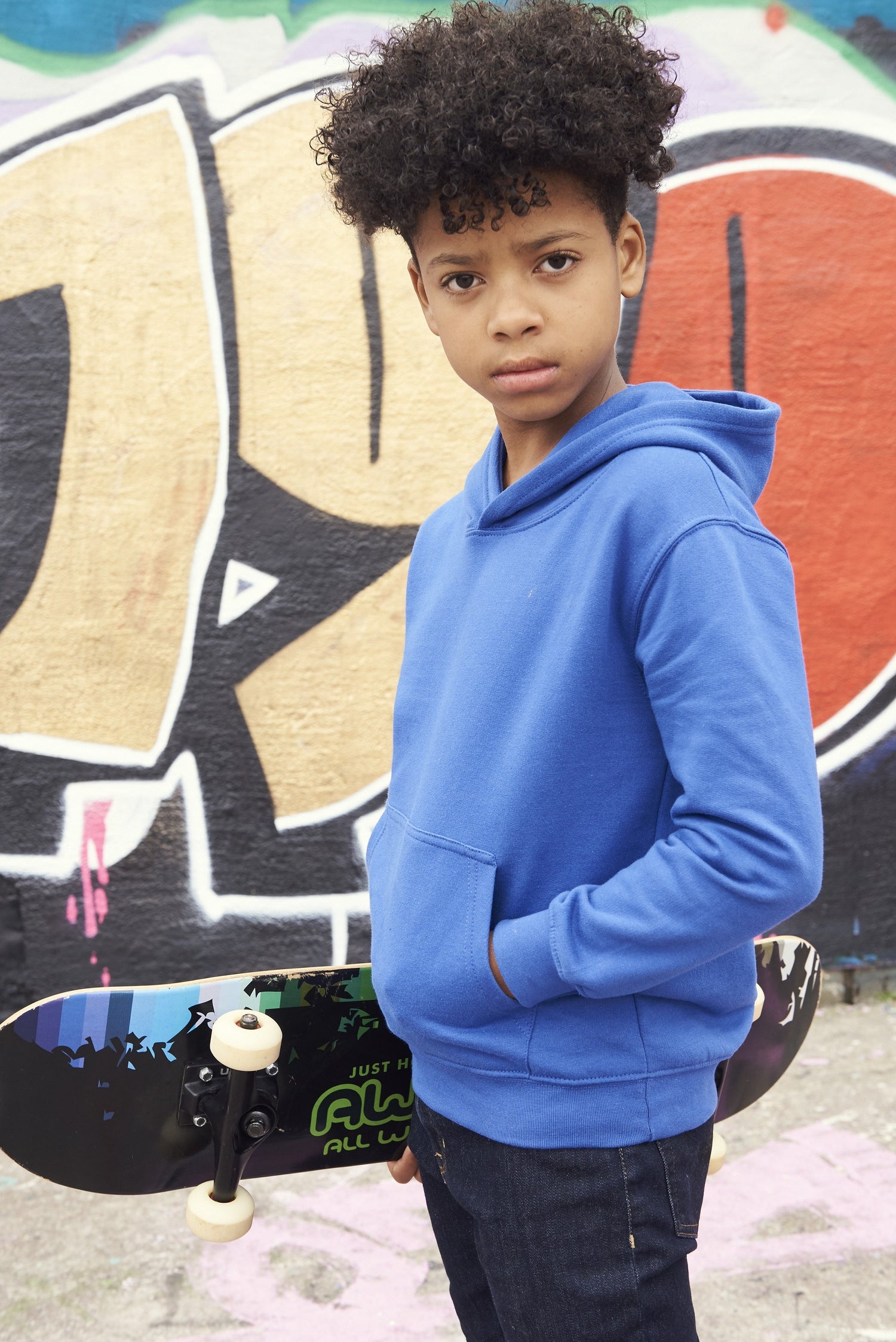 Kids Organic Hoodie | HEATHER GREY