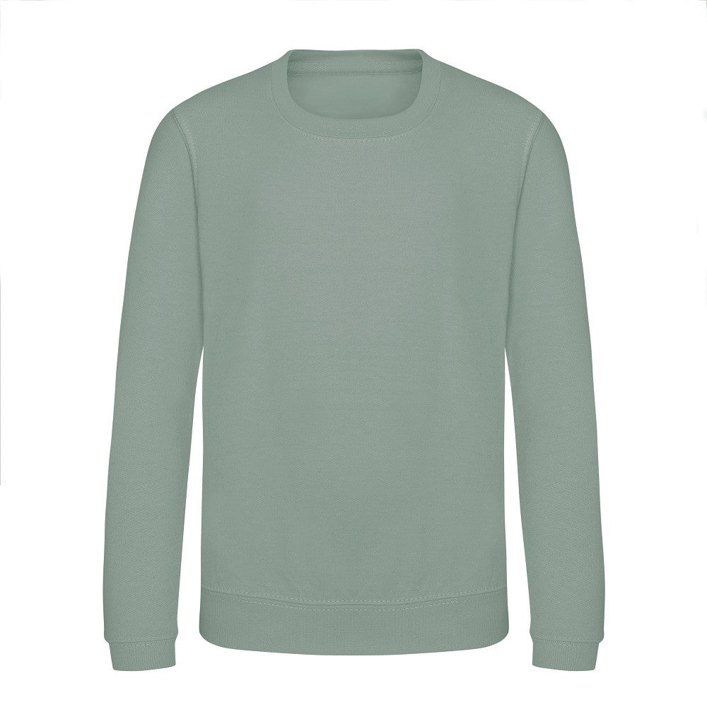 Kids AWDis Sweatshirt | DUSTY GREEN