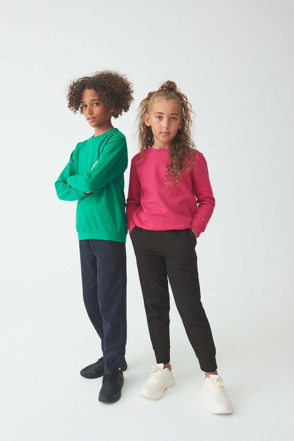 Kids AWDis Sweatshirt | BABY PINK