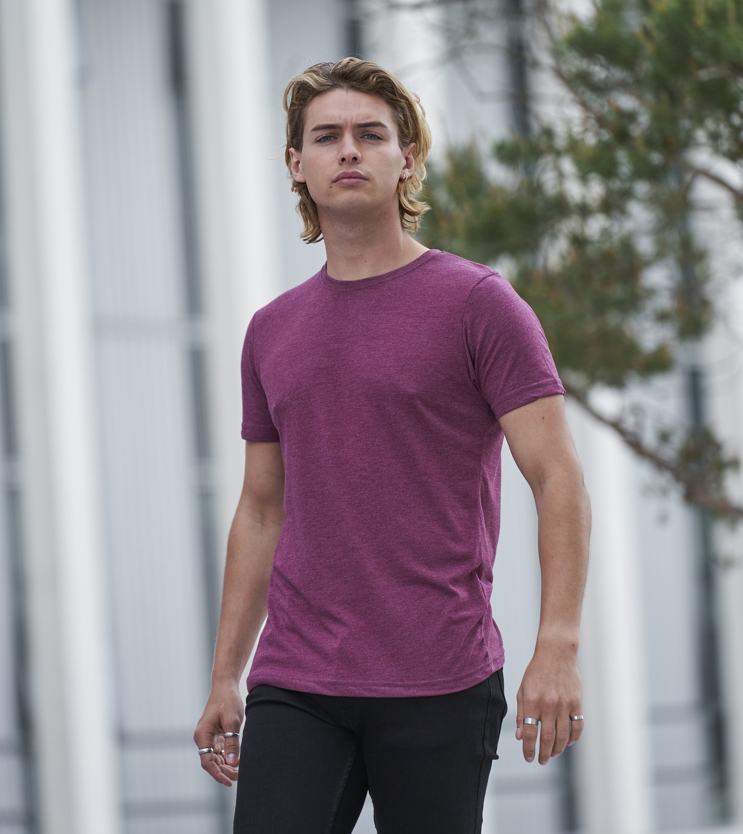 Tri-Blend T | HEATHER BURGUNDY