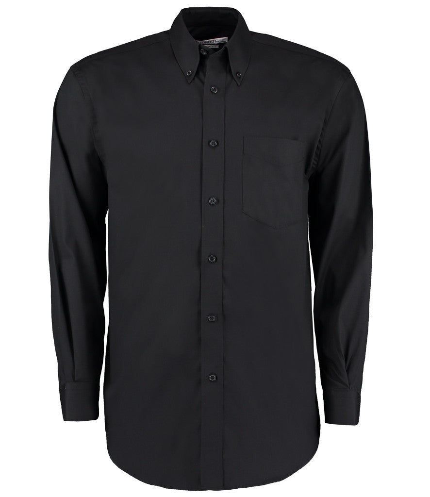Long Sleeved Corporate Oxford Shirt | BLACK