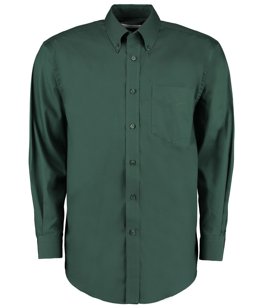 Long Sleeved Corporate Oxford Shirt | BOTTLE GREEN