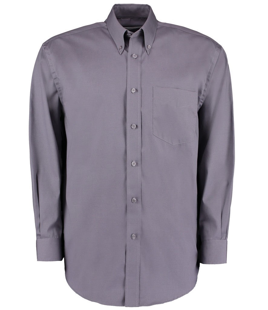 Long Sleeved Corporate Oxford Shirt | CHARCOAL