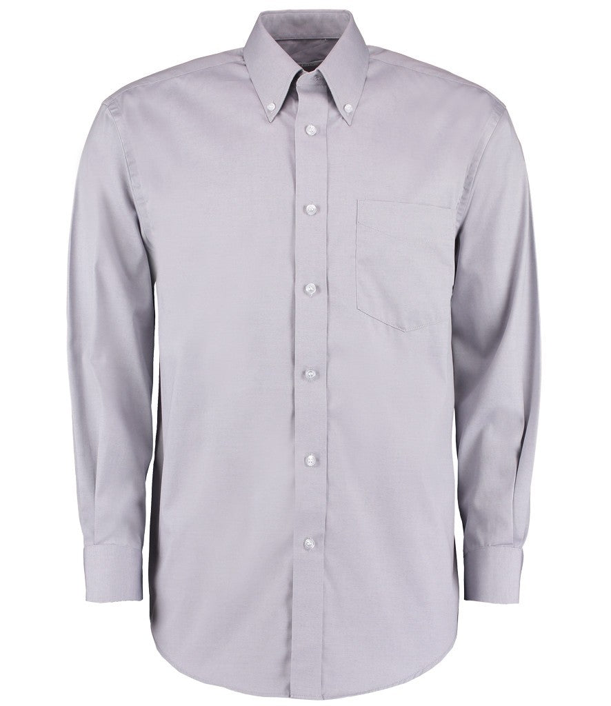 Long Sleeved Corporate Oxford Shirt | SILVER GREY