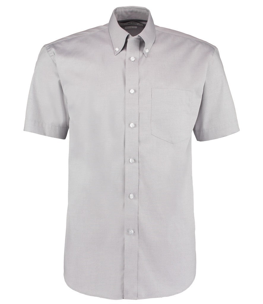 Short Sleeve Corporate Oxford Shirt | SILVER GREY