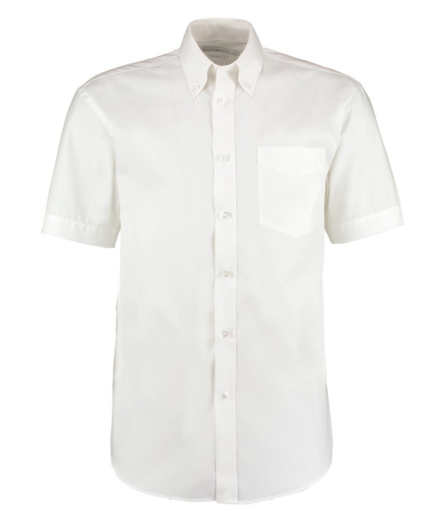 Short Sleeve Corporate Oxford Shirt | WHITE