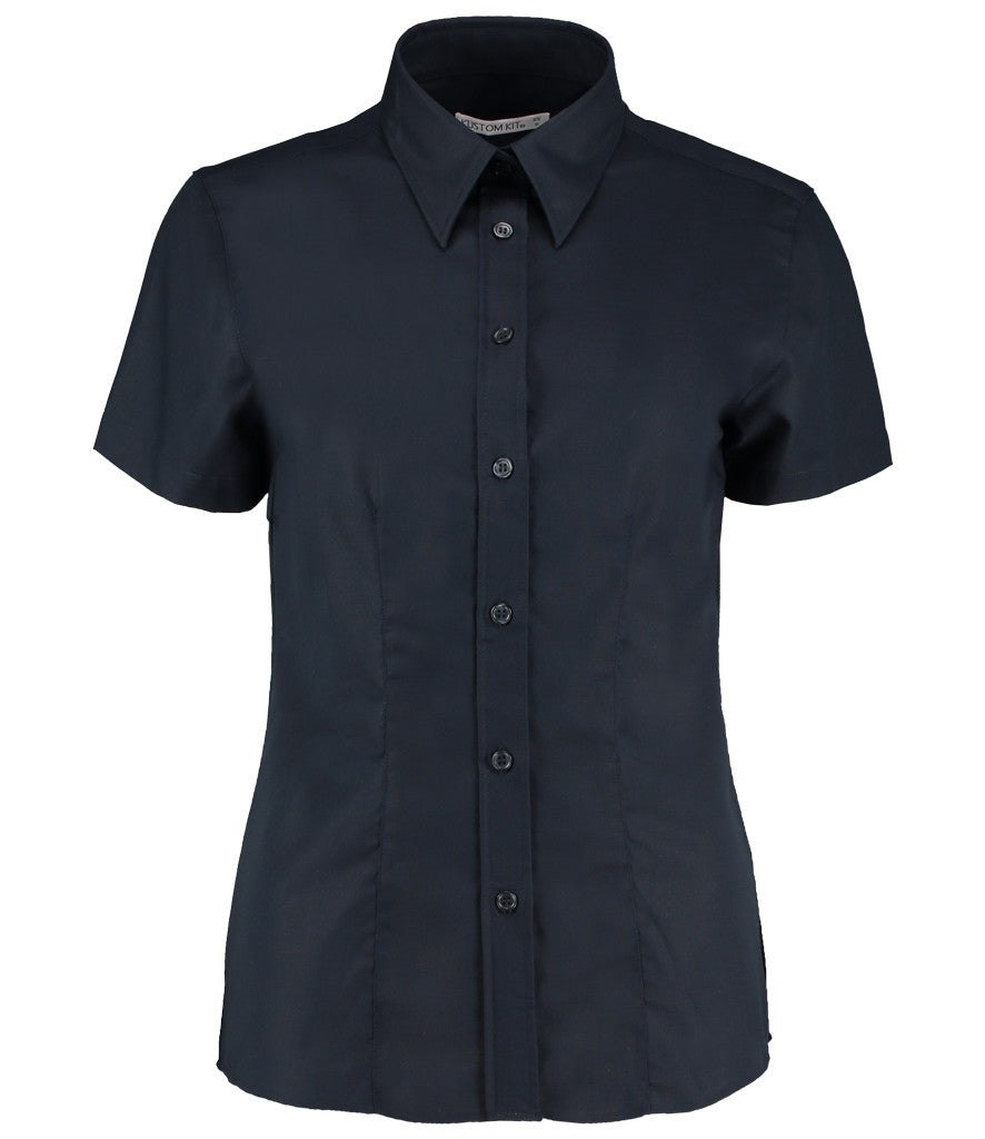 Ladies Workwear Short Sleeve Oxford Shirt | FRENCH NAVY