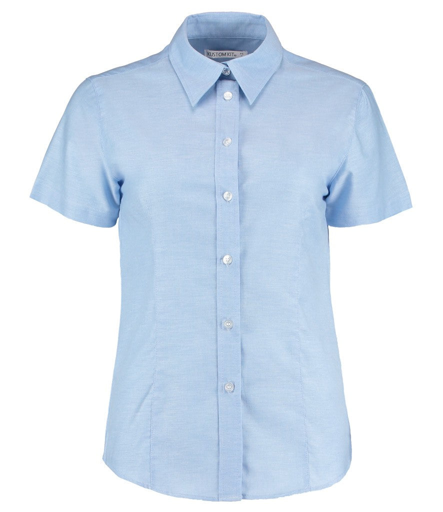 Ladies Workwear Short Sleeve Oxford Shirt | LIGHT BLUE