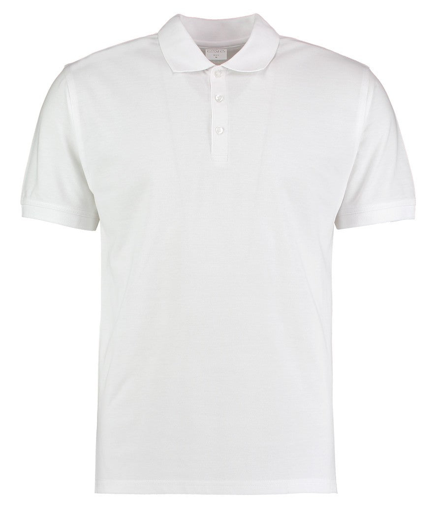 Klassic Slim Fit Polo Short Sleeved Superwash 60c | WHITE