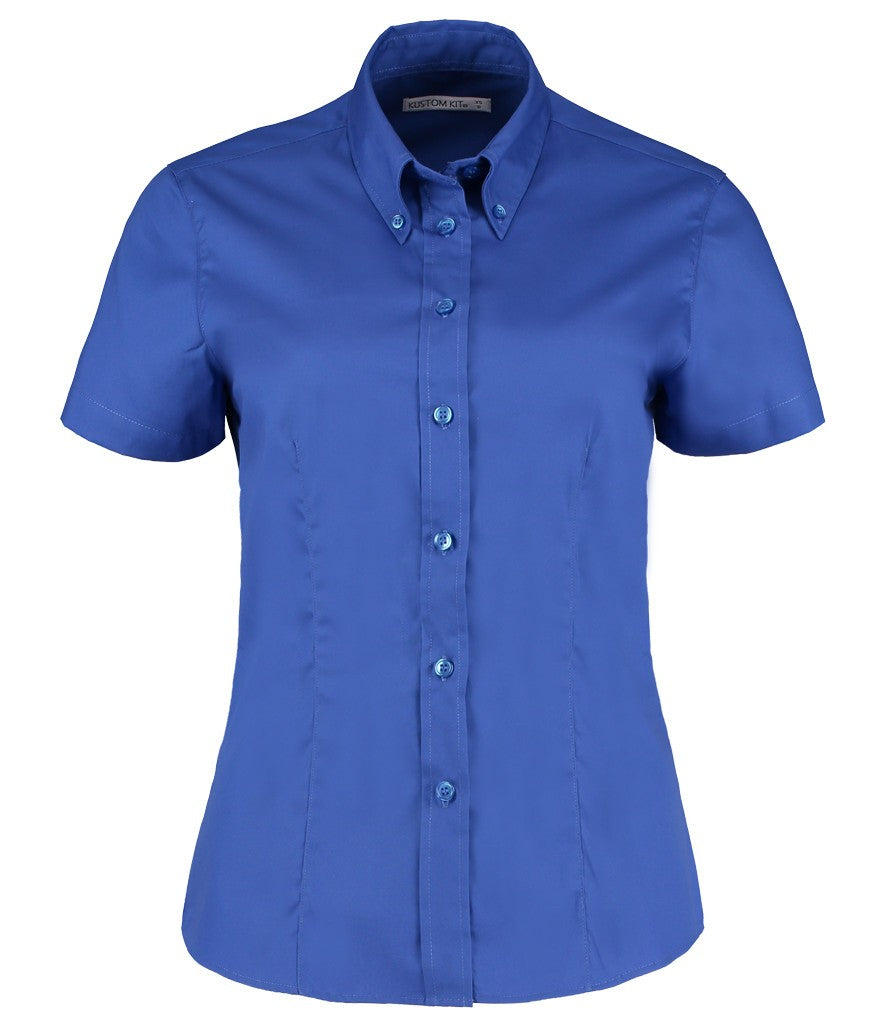 Ladies Short Sleeve Corporate Oxford Blouse | ROYAL