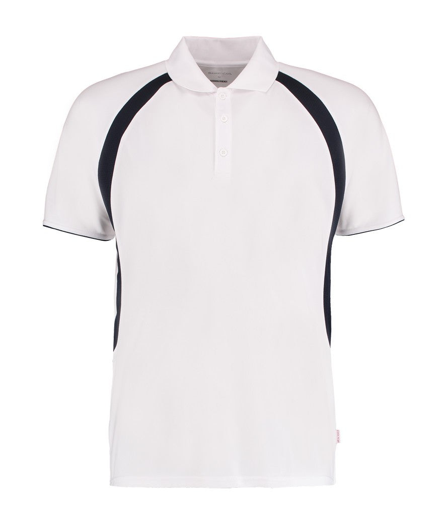Mens Cooltex Riviera Polo Shirt | WHITE/NAVY