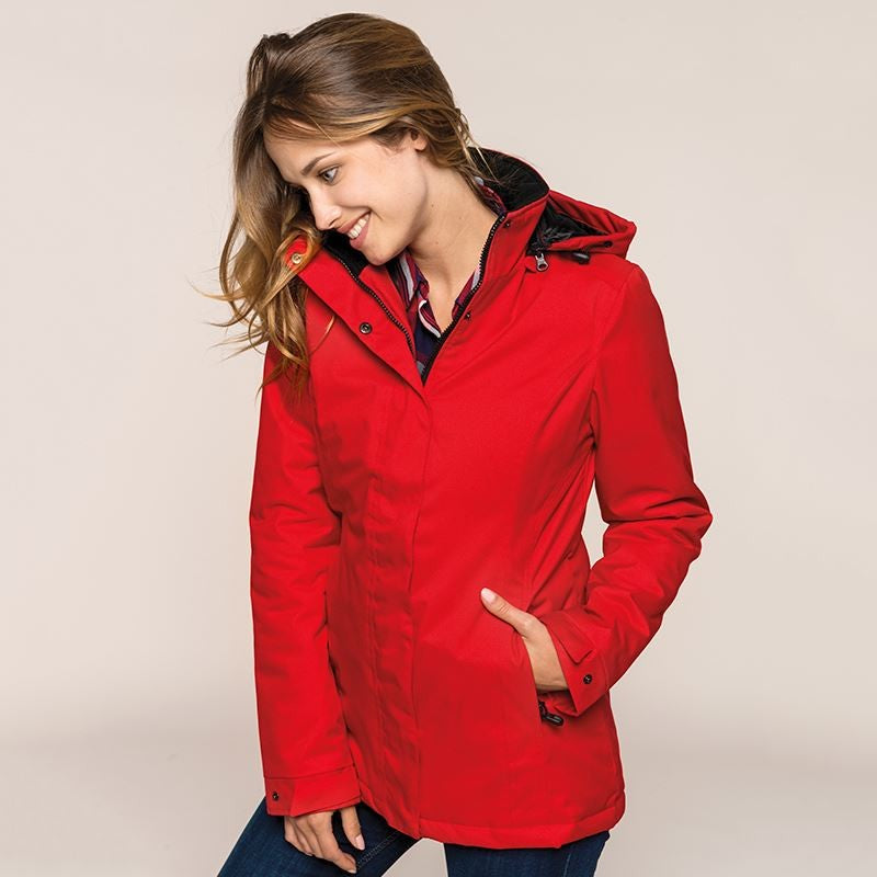 Ladies Parka Jacket | RED