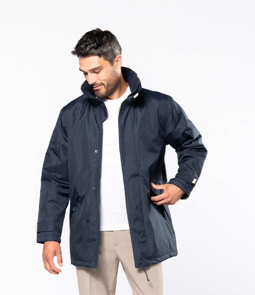 Padded Parka Jacket | DARK GREY/BLACK