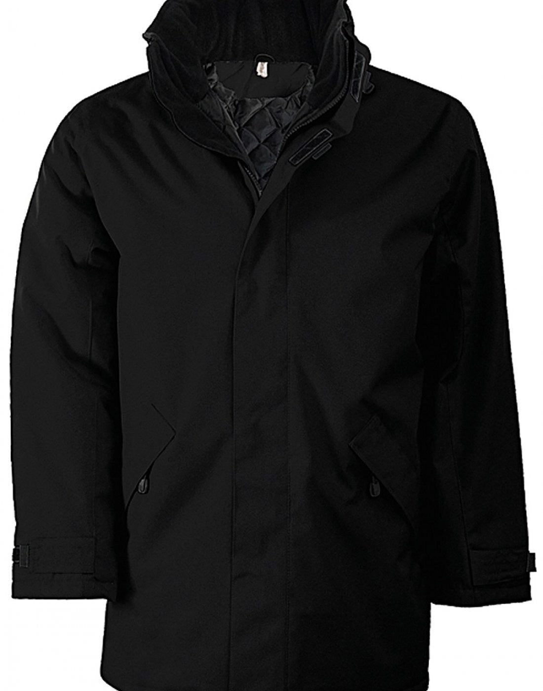 Padded Parka Jacket | BLACK/BLACK
