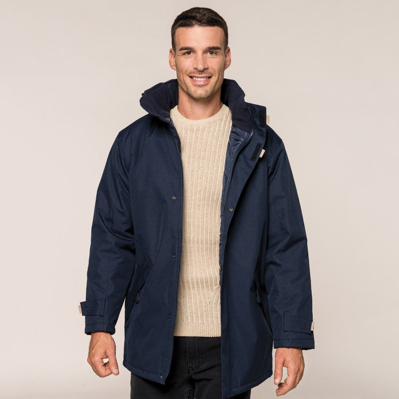 Padded Parka Jacket | FOREST GREEN/BLACK