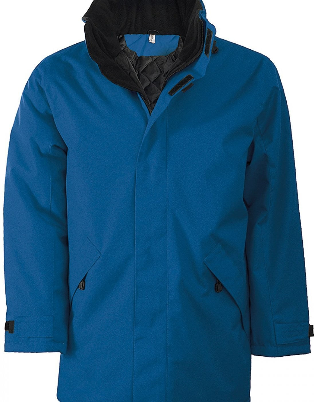 Padded Parka Jacket | LIGHT ROYAL BLUE/BLACK
