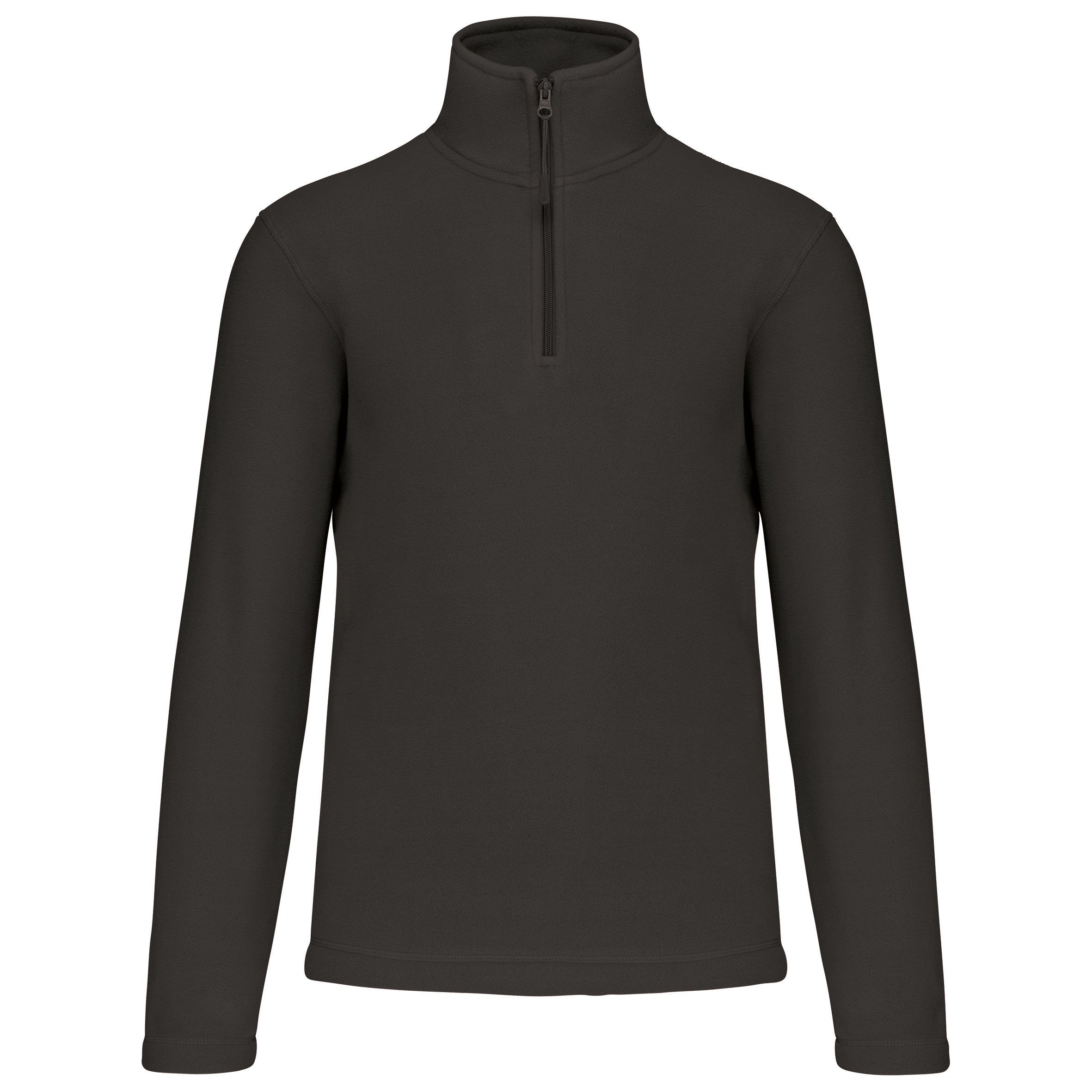 Enzo Quarter Zip Fleece | DARK GREY