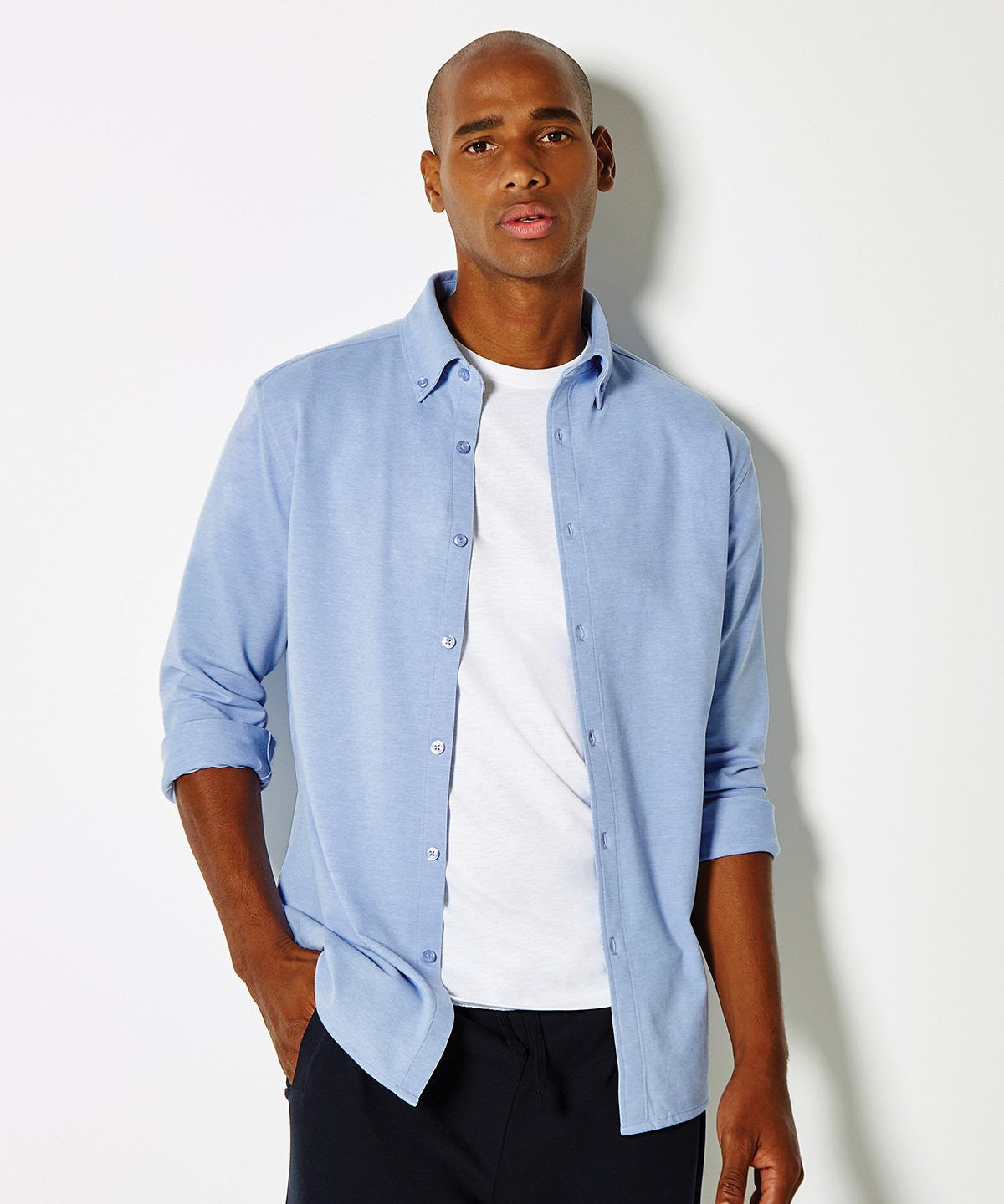 Long Sleeve Superwash Pique Shirt | NAVY