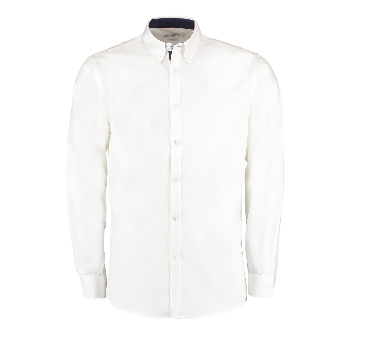 Contrast Premium Oxford Shirt | WHITE/NAVY