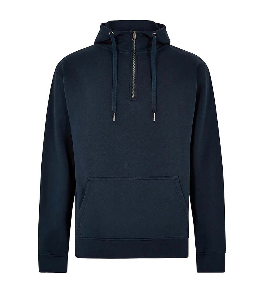 Regular Fit Quarter Zip Hoodie | NAVY