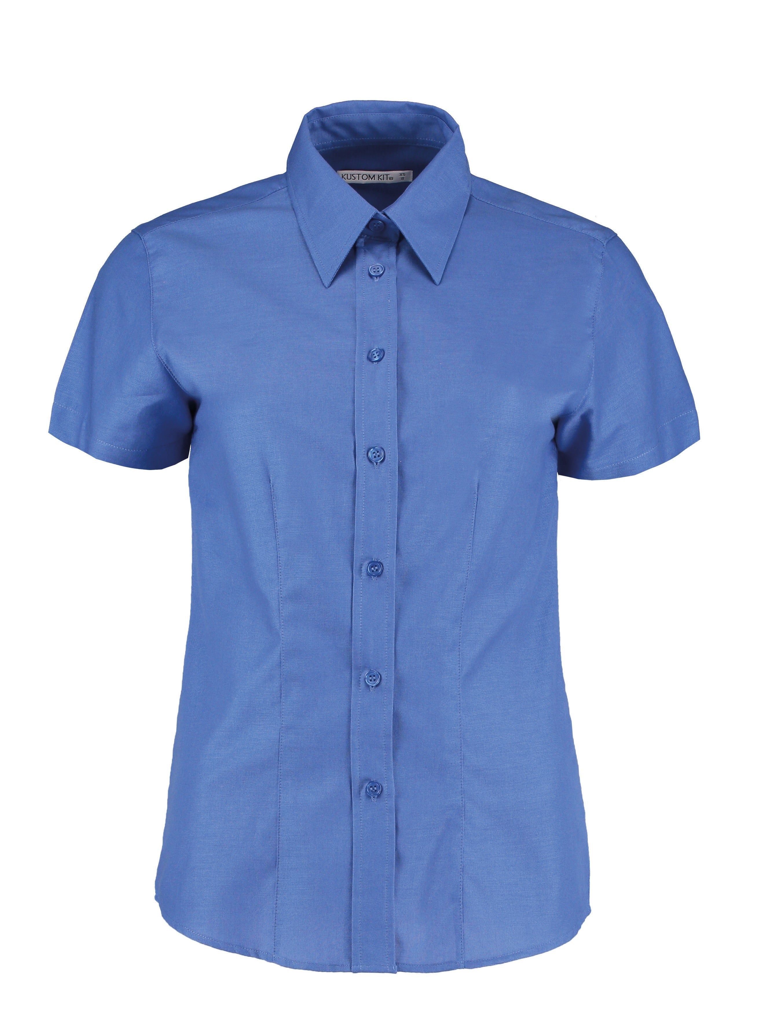 Ladies Workwear Short Sleeve Oxford Shirt | ITALIAN BLUE