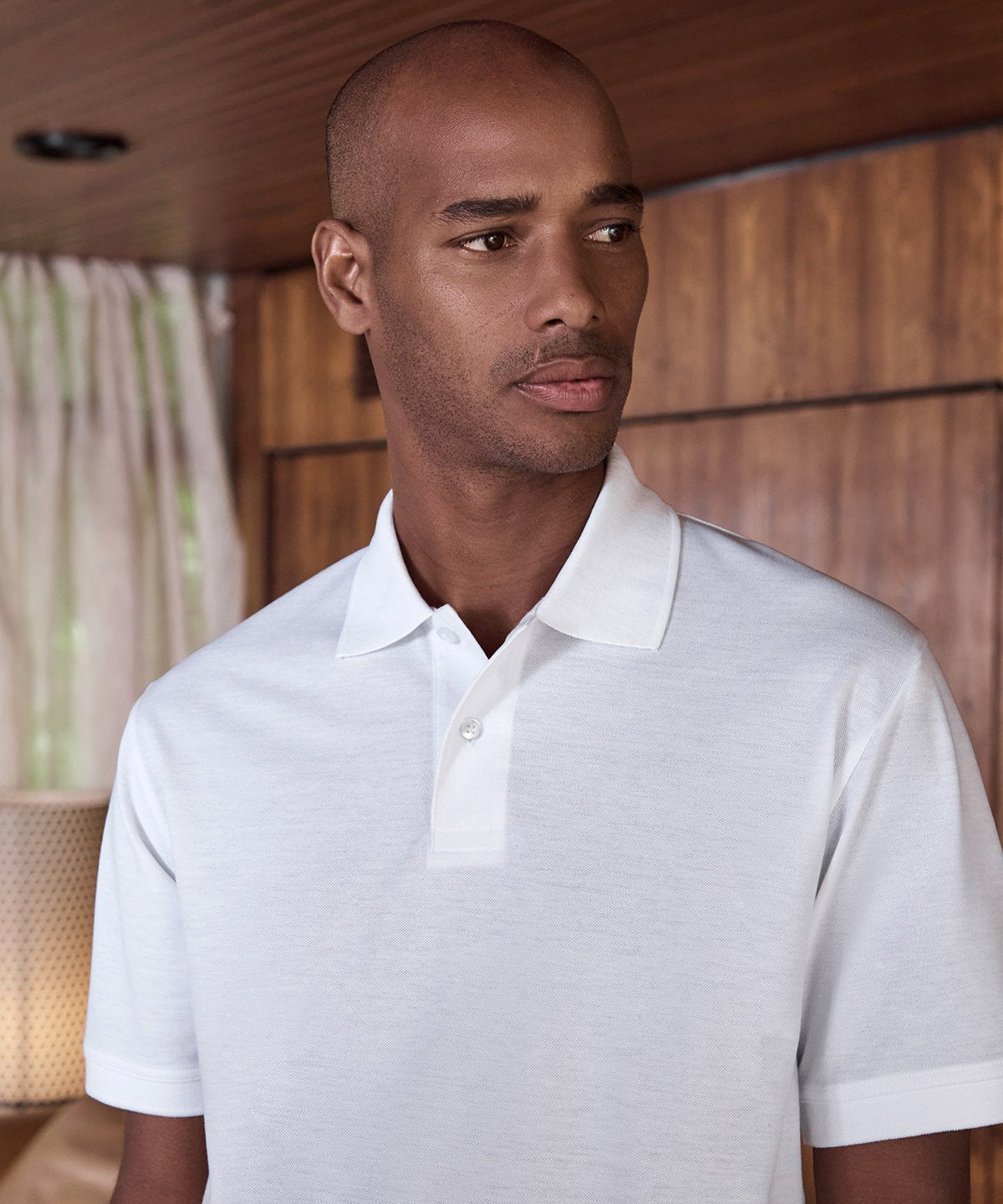 Regular fit recycled Superwash Polo | CHARCOAL