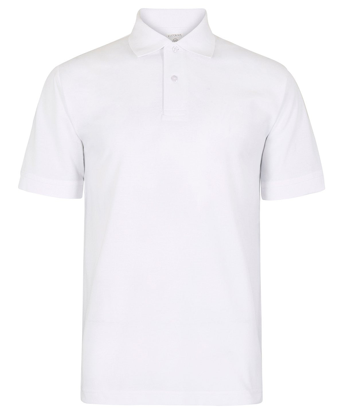 Regular fit recycled Superwash Polo | WHITE