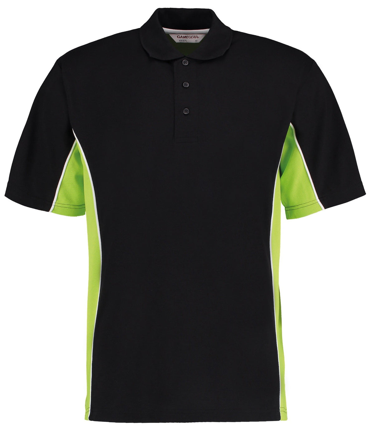 Gamegear Track Polo | BLACK/LIME/WHITE