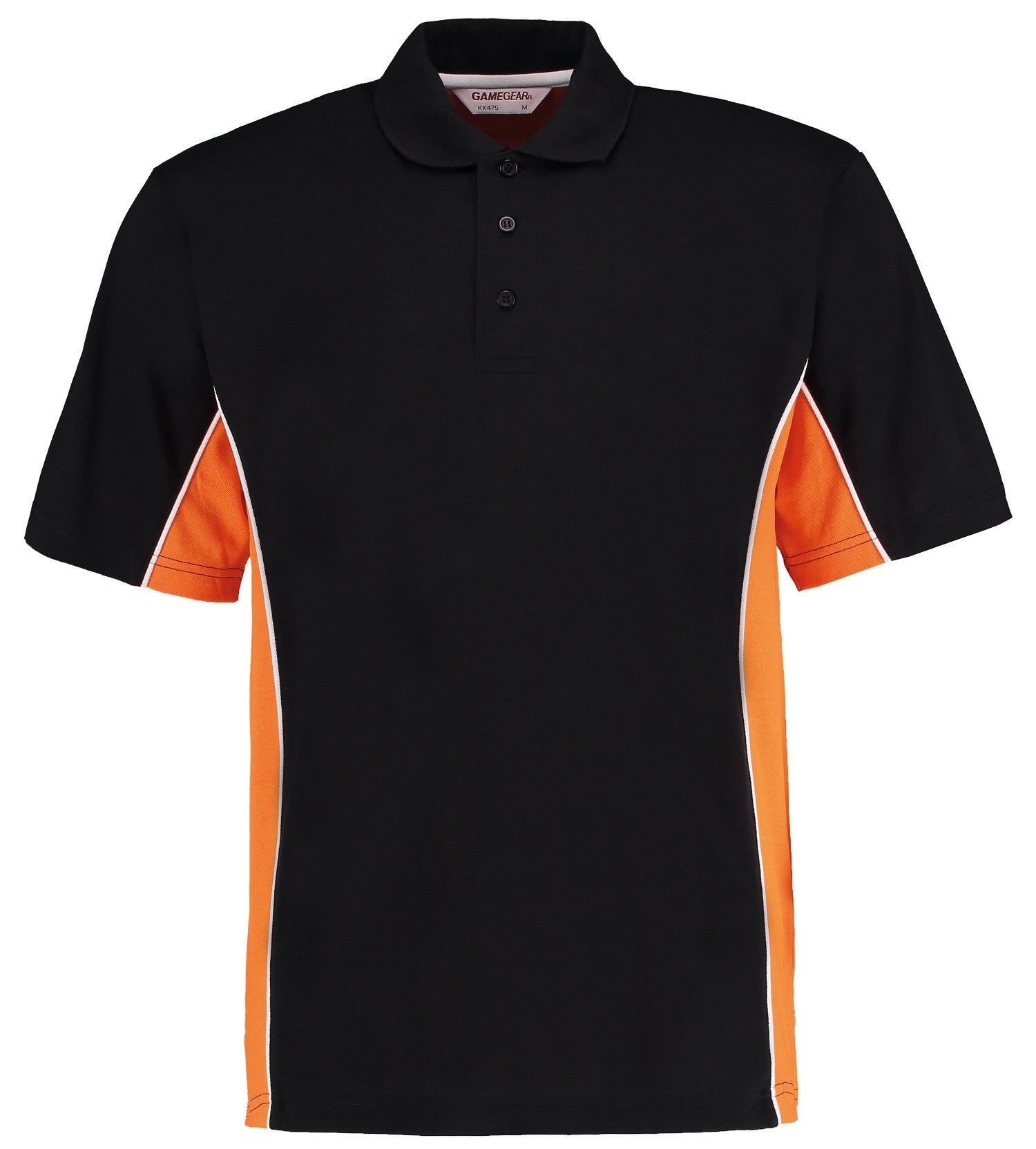 Gamegear Track Polo | BLACK/ORANGE/WHITE