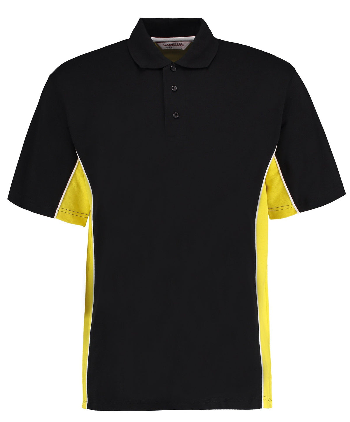 Gamegear Track Polo | BLACK/YELLOW/WHITE