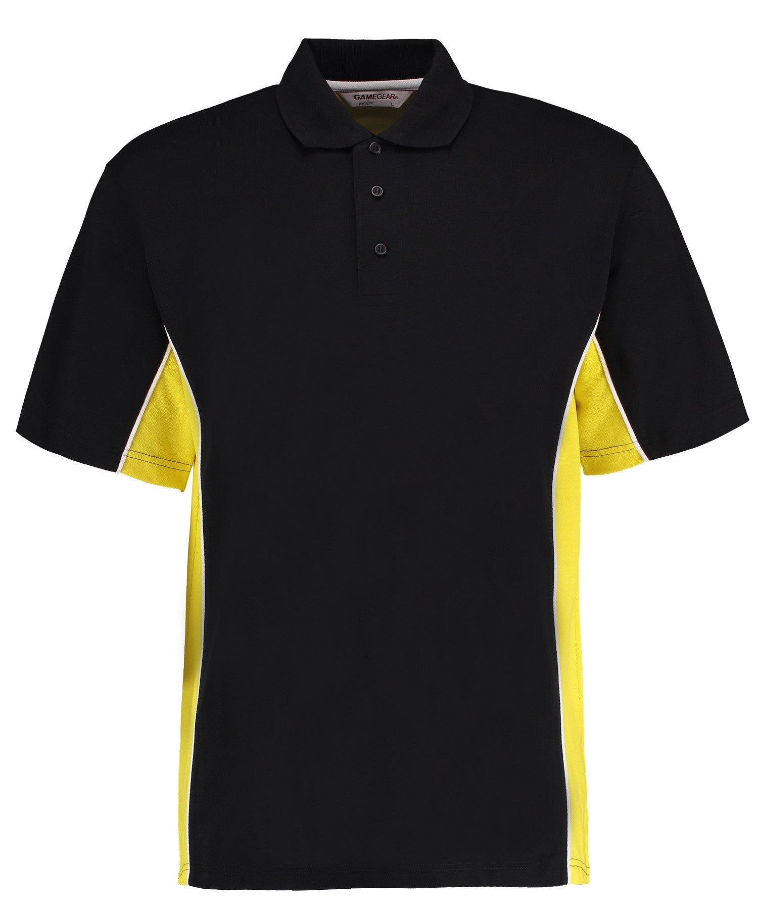 Gamegear Track Polo | BLACK/YELLOW/WHITE