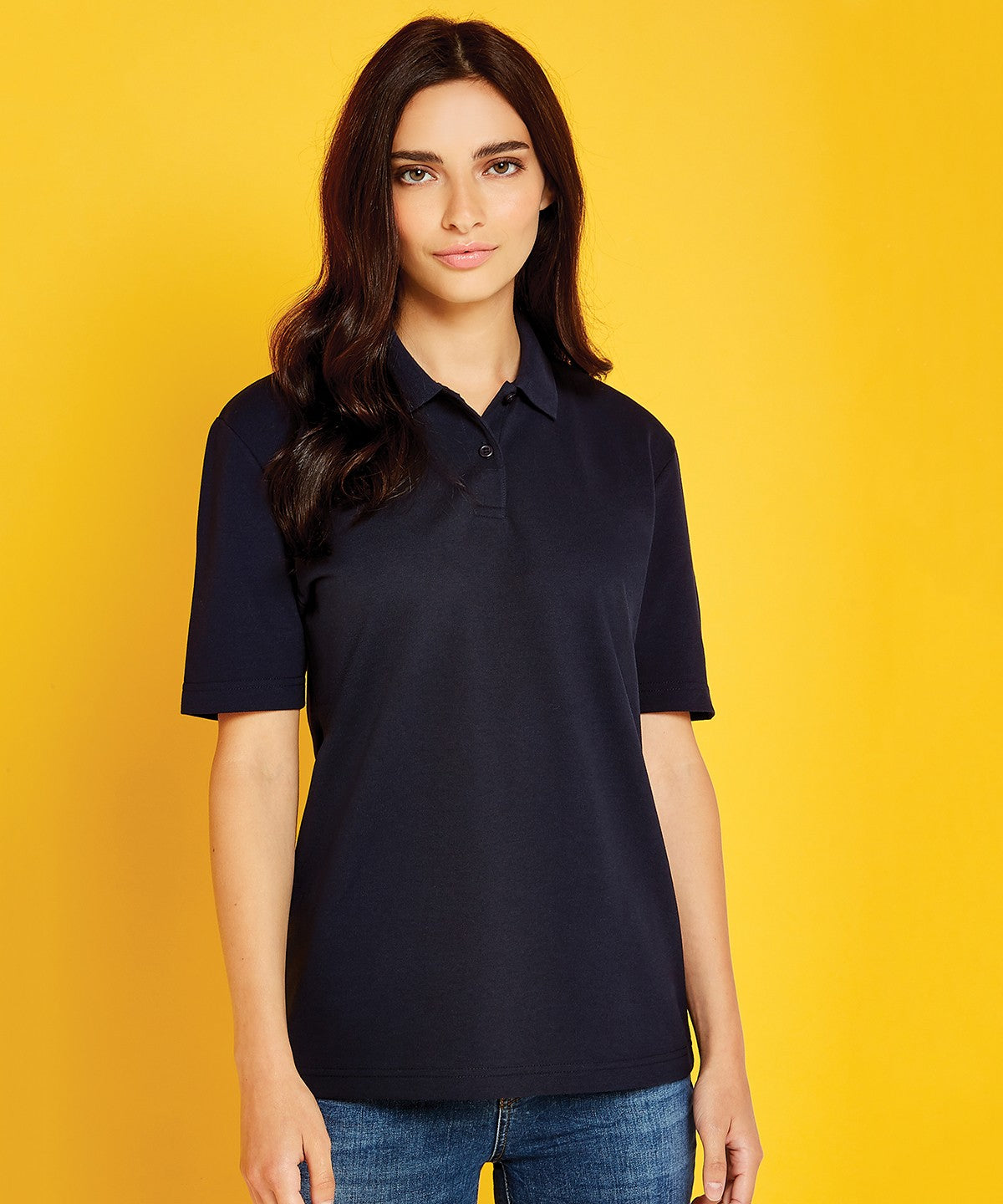 Ladies Regular Fit Workforce Pique Polo Shirt | NAVY