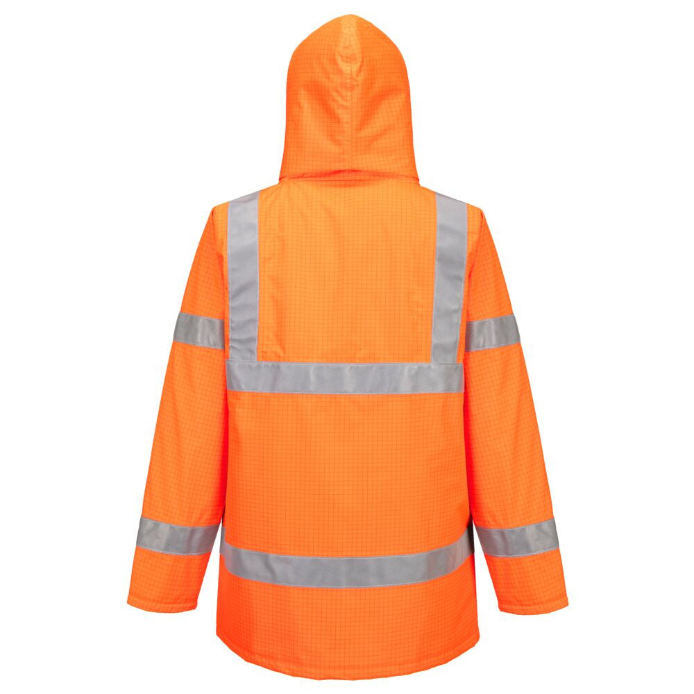Bizflame Rain Hi Vis FR Winter Jacket | ORANGE
