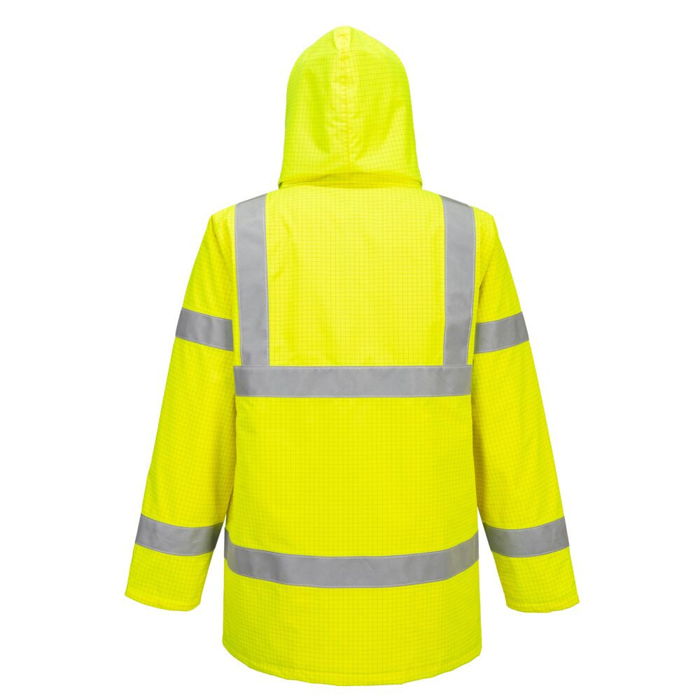 Bizflame Rain Hi Vis FR Winter Jacket | YELLOW
