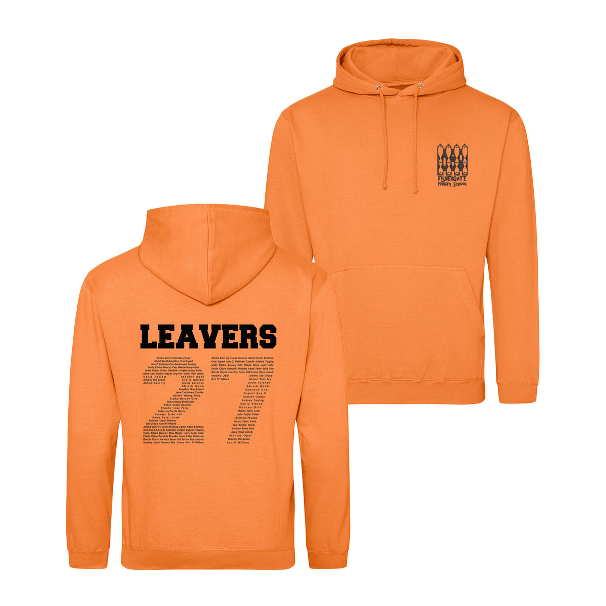 Fishergate School Leavers Hoodie | LIGHT ORANGE