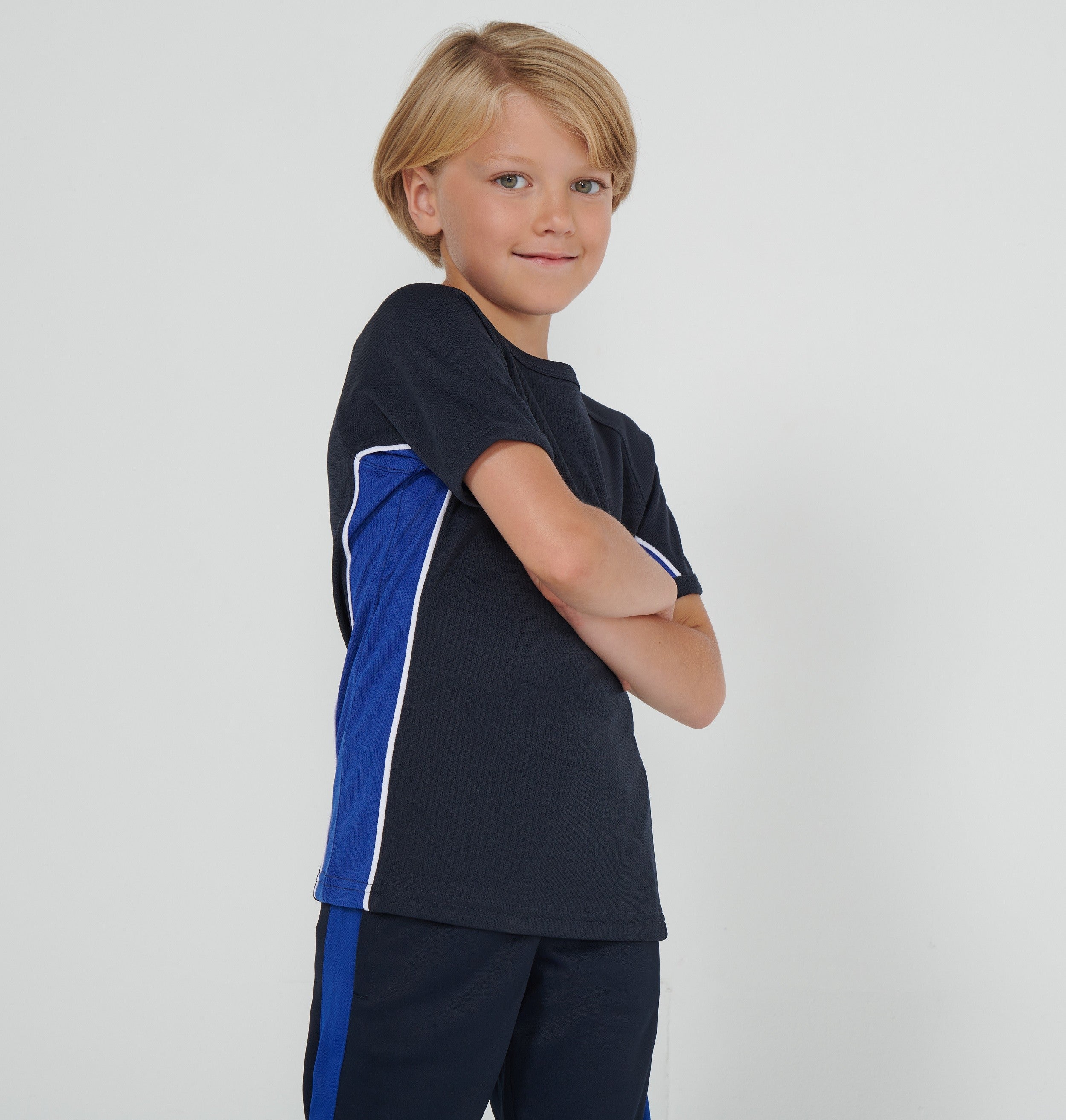Kids Performance Team T-Shirt | NAVY/ROYAL/WHITE