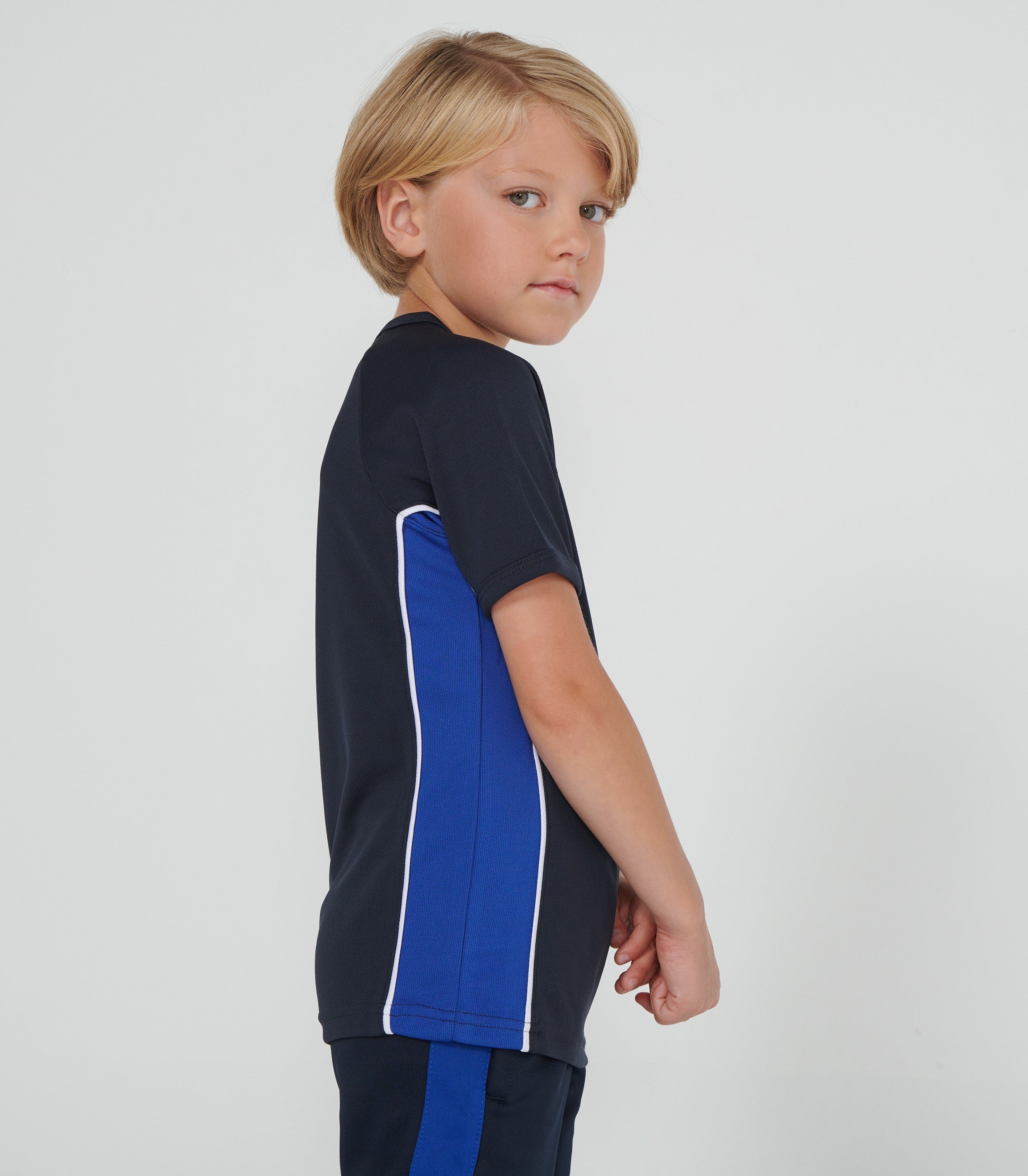 Kids Performance Team T-Shirt | NAVY/ROYAL/WHITE