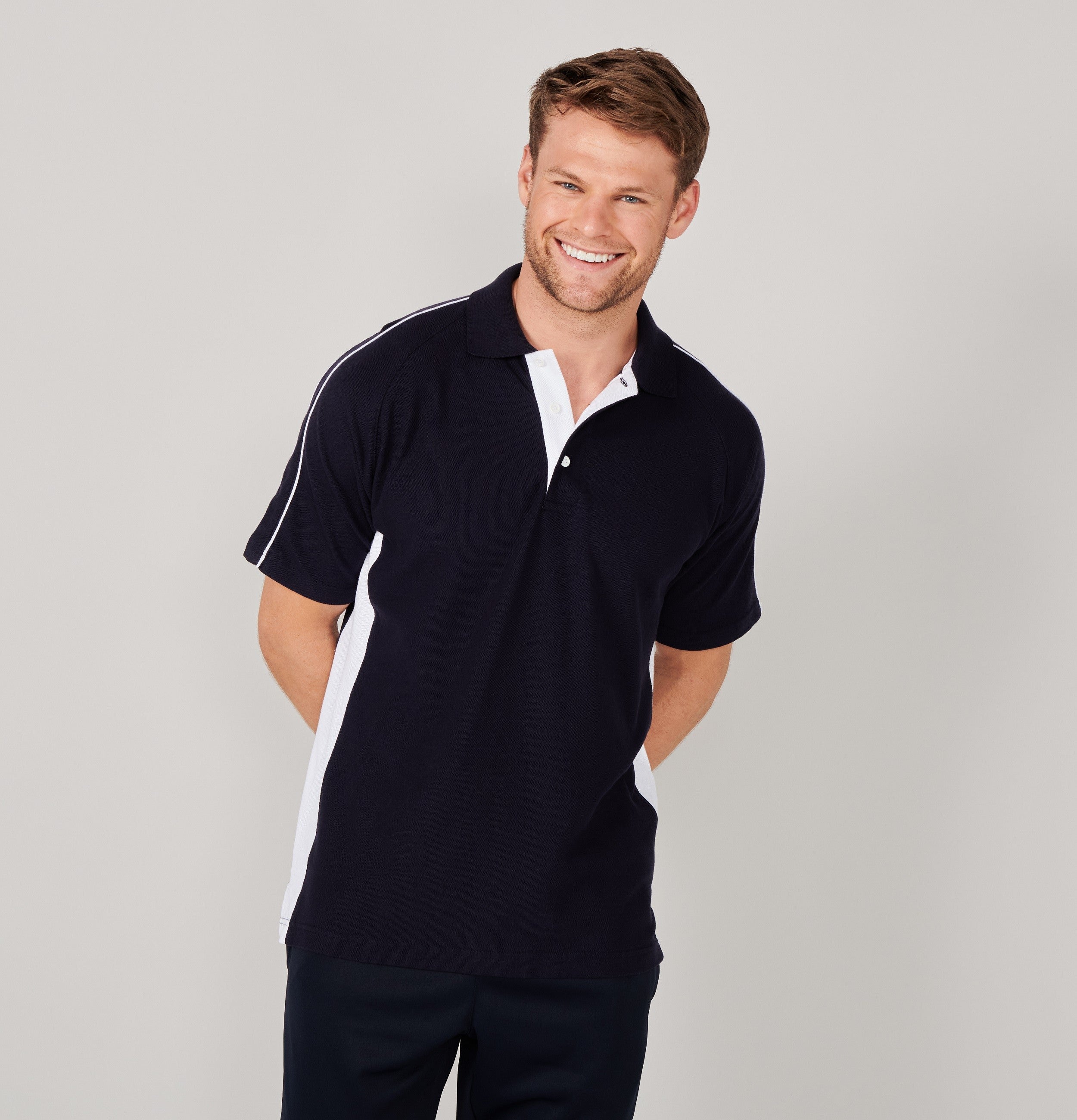 Sports Polo | NAVY/WHITE