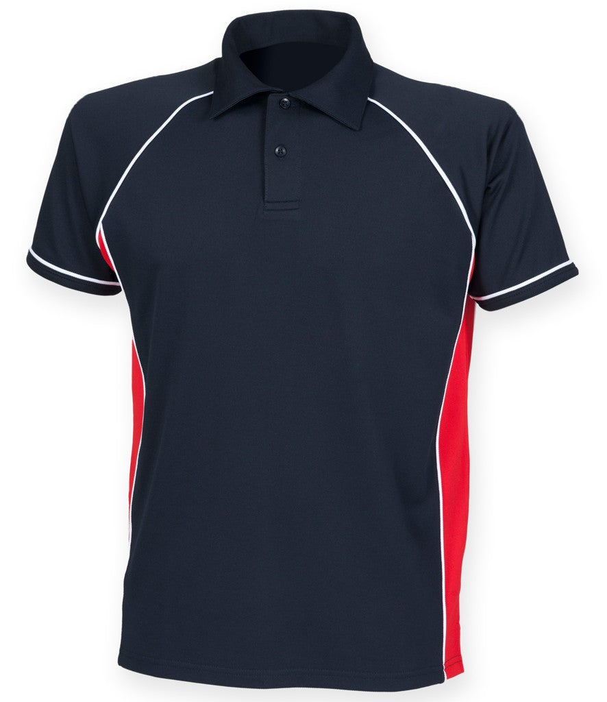 Performance Piped Polo | NAVY/RED/WHITE