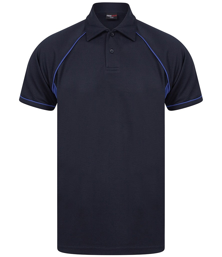 Performance Piped Polo | NAVY/ROYAL/ROYAL
