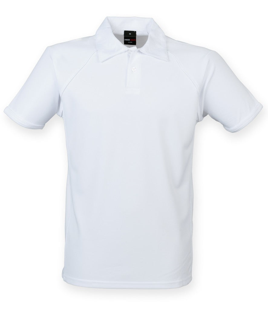Performance Piped Polo | WHITE/WHITE